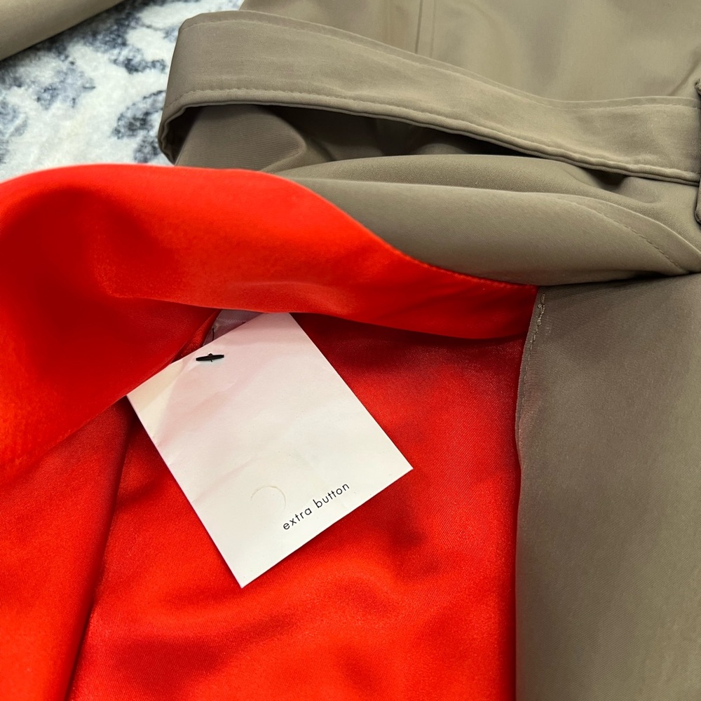 Calvin Klein Women’s Trench Coat with Belt - Picture 7 of 7